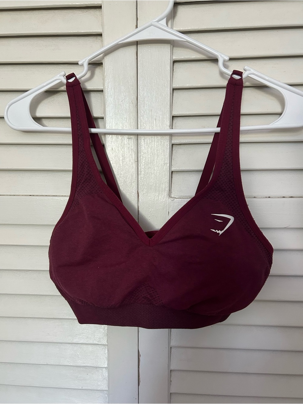 Gymshark Deep Burgundy Seamless Sports Bra
